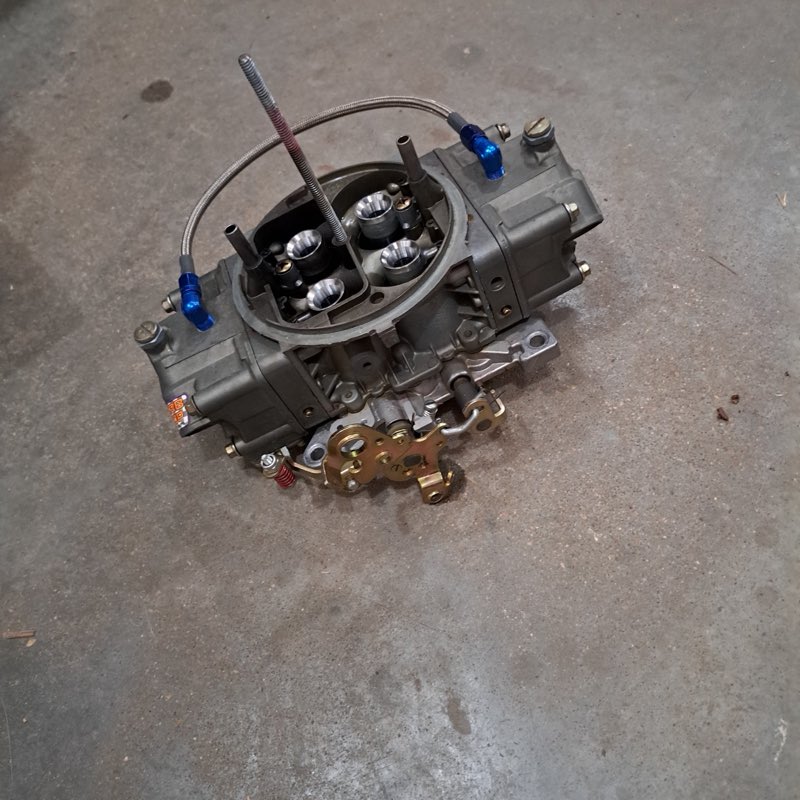 Carburetor rebuild in progress